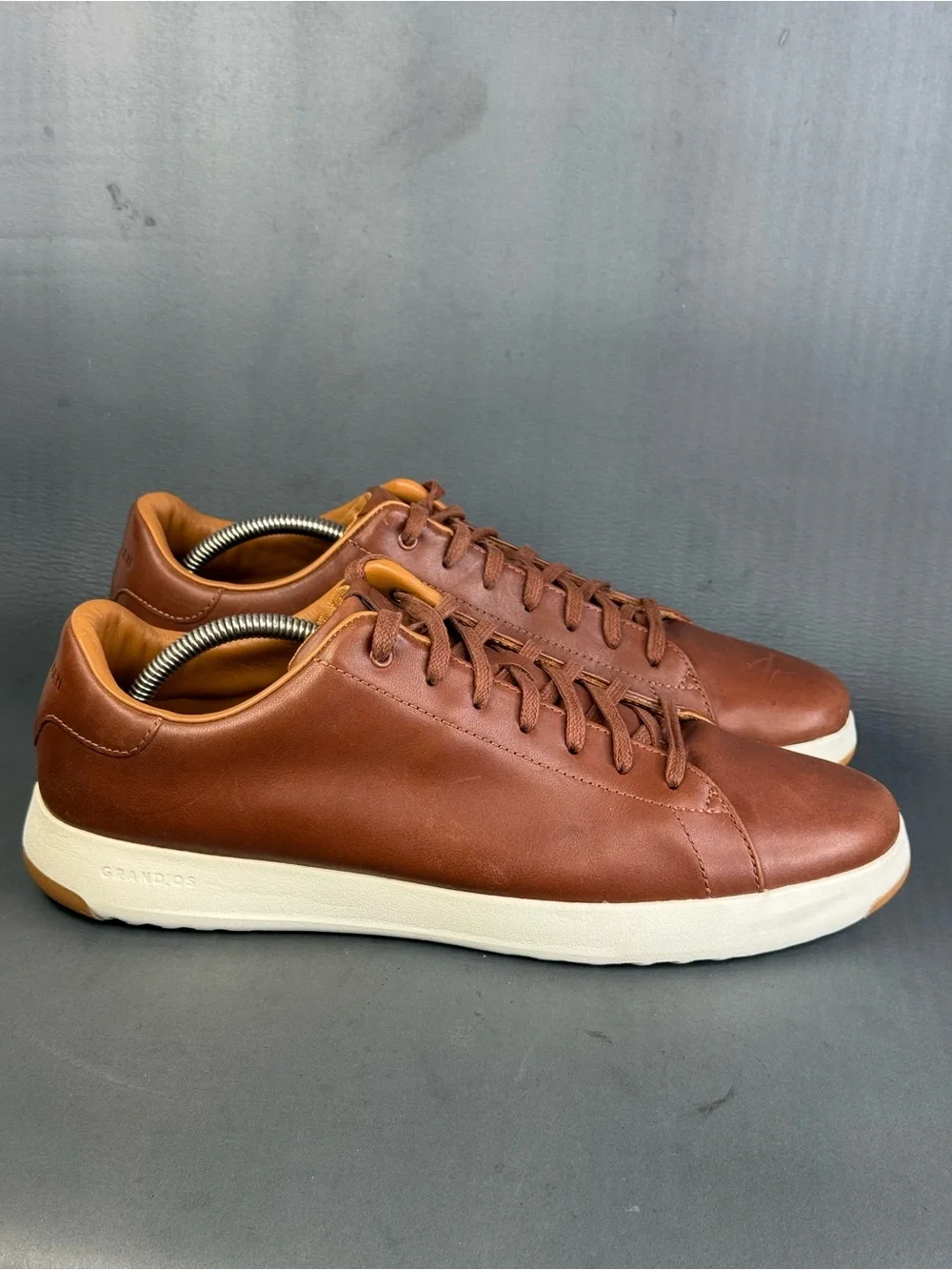 Cole Haan Men's GrandPro Tennis Sneakers Woodbury leather size 12